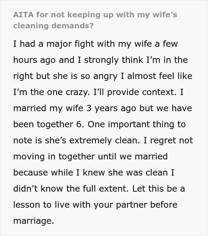 “She Packed A Bag”: Man Blows Off Wife’s Cleaning Demands, She Finally Loses It “She Packed A Bag”: Man Blows Off Wife’s Cleaning Demands, She Finally Loses It