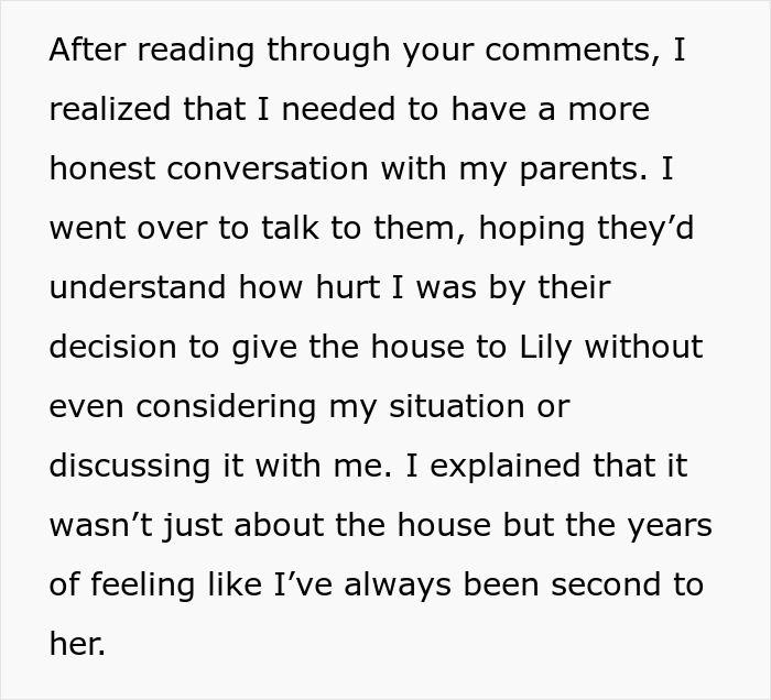 “Family Comes First”: Man Refuses To Help Parents After They Give Their House To Sister “Family Comes First”: Man Refuses To Help Parents After They Give Their House To Sister