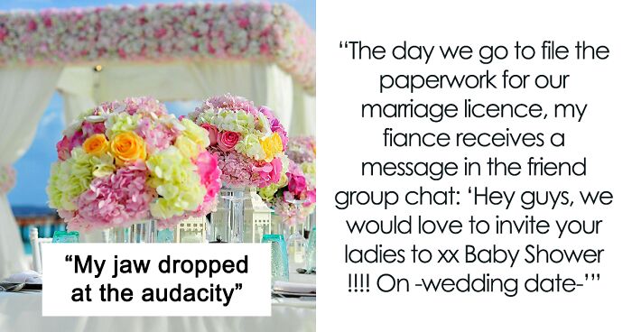 “My Jaw Dropped”: Newlyweds Stunned To See Baby Shower Invitation On Their Wedding Day