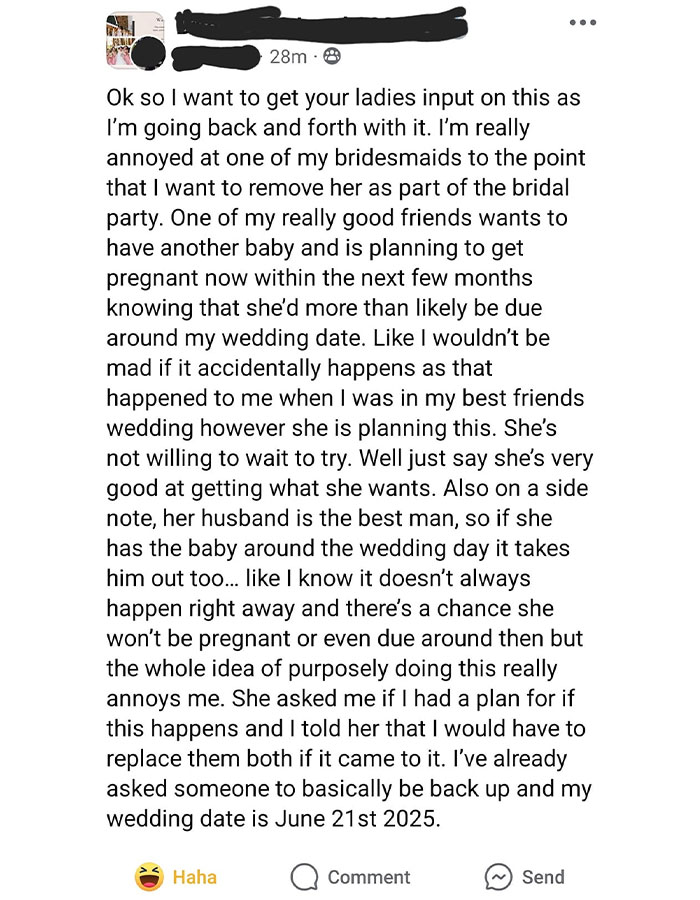 "Your Wedding Isn't The Center of the Universe": Bride Roasted For Pregnancy Ultimatum "Your Wedding Isn't The Center of the Universe": Bride Roasted For Pregnancy Ultimatum