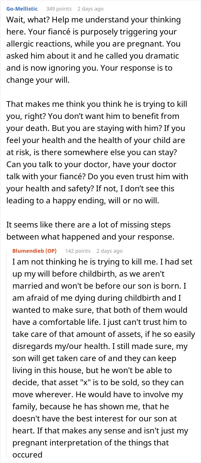 Pregnant Woman Rewrites Her Will After Fiancé Disregards Her Life-Threatening Allergy Pregnant Woman Rewrites Her Will After Fiancé Disregards Her Life-Threatening Allergy