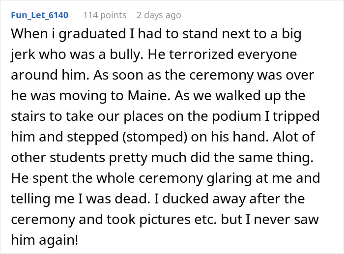 Teen Gets Back At Bully For Years Of Torture On The Last Day Of School During Graduation Ceremony Teen Gets Back At Bully For Years Of Torture On The Last Day Of School During Graduation Ceremony