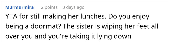 Woman Cooks For Her SIL Every Day, Gets Complaints About The Meals Being Too “Bourgeois” Woman Cooks For Her SIL Every Day, Gets Complaints About The Meals Being Too “Bourgeois”
