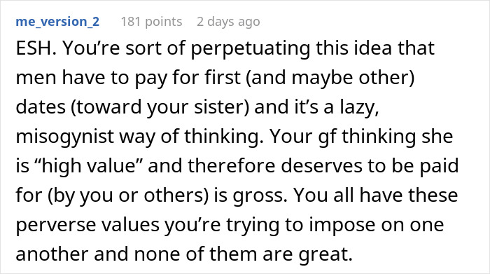Woman Criticizes BF's Sister's Love Life, BF Fires Back Saying She Gave Him The 'Ick' Woman Criticizes BF's Sister's Love Life, BF Fires Back Saying She Gave Him The 'Ick'