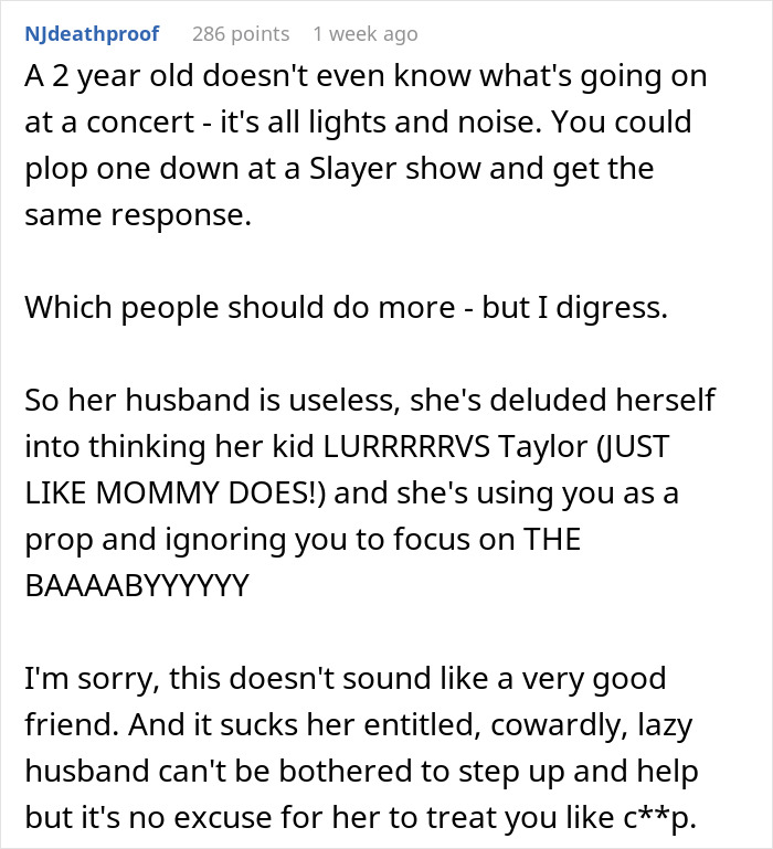 Mom Beside Herself After Going To Taylor Swift Concert As Her 2YO Isn’t There, Upsets Friend Mom Beside Herself After Going To Taylor Swift Concert As Her 2YO Isn’t There, Upsets Friend