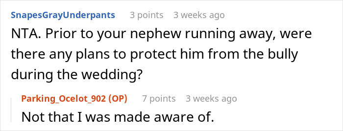 Teen Leaves Home In Protest Against Mom Marrying His Bully's Dad, Aunt RSVP's No Just To Back Him Teen Leaves Home In Protest Against Mom Marrying His Bully's Dad, Aunt RSVP's No Just To Back Him