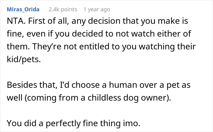 Woman Stops Talking To Mom Who Chose To Babysit Her Grandson Instead Of Watching Her Dogs Woman Stops Talking To Mom Who Chose To Babysit Her Grandson Instead Of Watching Her Dogs