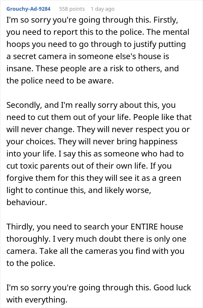 Parents Install Hidden Camera In Daughter’s Home To Police Intercourse, Spark Furious Fallout Parents Install Hidden Camera In Daughter’s Home To Police Intercourse, Spark Furious Fallout