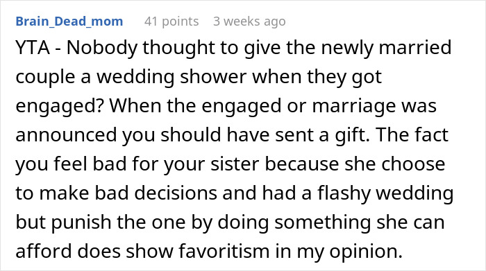 Drama Ensues After Woman Finds Out About A Wedding Gift Her Brother Got For Sister Drama Ensues After Woman Finds Out About A Wedding Gift Her Brother Got For Sister