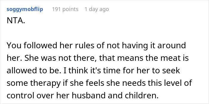 "AITA For Secretly Cheating On Our Vegetarian Diet That My Wife Made Our Family Do?" "AITA For Secretly Cheating On Our Vegetarian Diet That My Wife Made Our Family Do?"