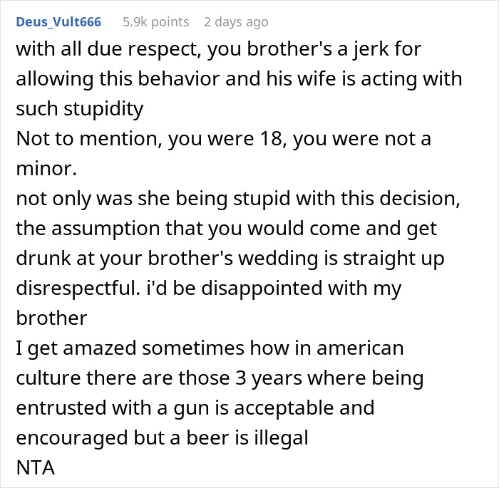 Bride Bans Groom’s Bro From Wedding Due To Age, Sparks Drama As He Refuses To Attend Family Dinner Bride Bans Groom’s Bro From Wedding Due To Age, Sparks Drama As He Refuses To Attend Family Dinner