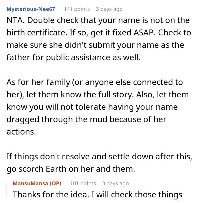 Man Turns His Back On Cheating Ex And Her Baby After DNA Test Results: “She’s On Her Own” Man Turns His Back On Cheating Ex And Her Baby After DNA Test Results: “She’s On Her Own”