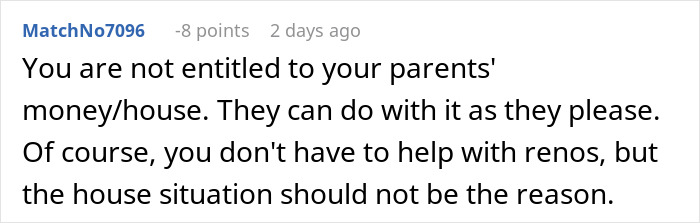 “Family Comes First”: Man Refuses To Help Parents After They Give Their House To Sister “Family Comes First”: Man Refuses To Help Parents After They Give Their House To Sister
