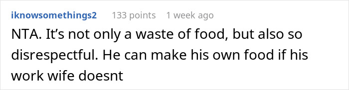 Husband’s “Work Wife” Wins Over His Stomach, So His Actual Wife Stops Making Him Lunches Husband’s “Work Wife” Wins Over His Stomach, So His Actual Wife Stops Making Him Lunches