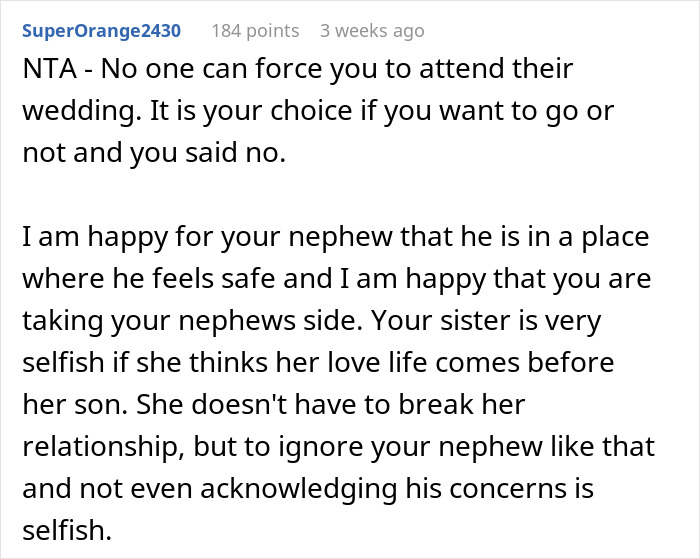 Teen Leaves Home In Protest Against Mom Marrying His Bully's Dad, Aunt RSVP's No Just To Back Him Teen Leaves Home In Protest Against Mom Marrying His Bully's Dad, Aunt RSVP's No Just To Back Him
