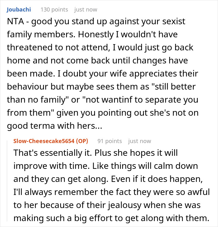 Man’s Family Jealous Of Wife's Cooking, Cause Fuss When She Hangs With Guys Instead Of Cooking Man’s Family Jealous Of Wife's Cooking, Cause Fuss When She Hangs With Guys Instead Of Cooking