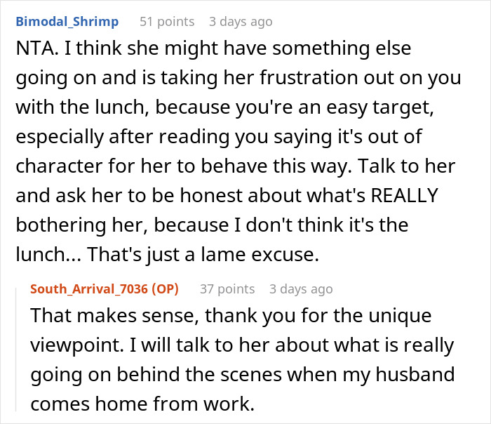 Woman Cooks For Her SIL Every Day, Gets Complaints About The Meals Being Too “Bourgeois” Woman Cooks For Her SIL Every Day, Gets Complaints About The Meals Being Too “Bourgeois”