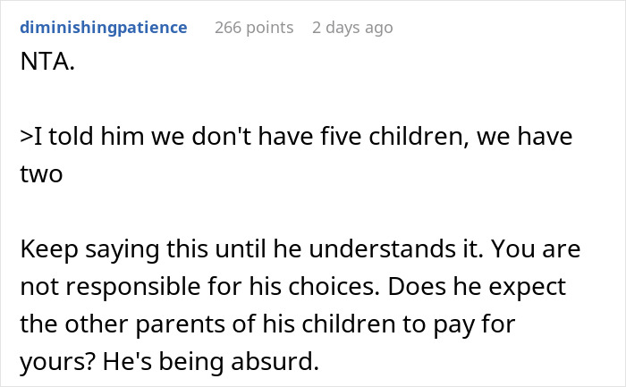 “AITA For Reminding My Ex I’m Only Responsible For Our Children And Not All Of His Kids?” “AITA For Reminding My Ex I’m Only Responsible For Our Children And Not All Of His Kids?”