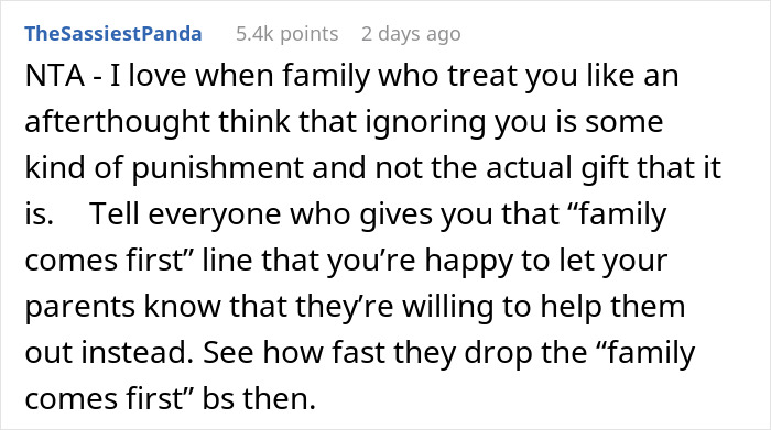 “Family Comes First”: Man Refuses To Help Parents After They Give Their House To Sister “Family Comes First”: Man Refuses To Help Parents After They Give Their House To Sister