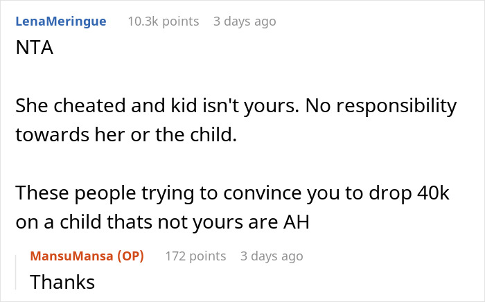 Man Turns His Back On Cheating Ex And Her Baby After DNA Test Results: “She’s On Her Own” Man Turns His Back On Cheating Ex And Her Baby After DNA Test Results: “She’s On Her Own”