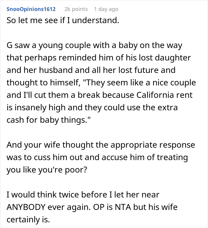 Man Berates Pregnant Wife After Her Outburst As It Will Cost Them $1K A Month Man Berates Pregnant Wife After Her Outburst As It Will Cost Them $1K A Month