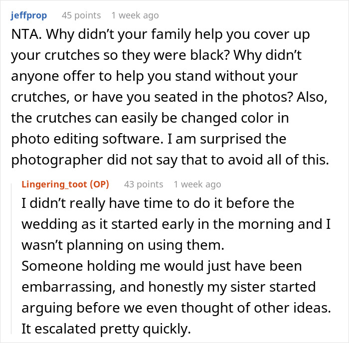 “It’s Her Special Day”: Teen Ruins Sister’s Wedding With His Crutches “It’s Her Special Day”: Teen Ruins Sister’s Wedding With His Crutches