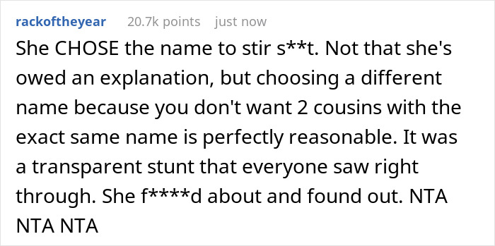 Woman’s Dream Baby Name Gets Lifted By SIL So She Just Picks Another One To SIL’s Rage And Dismay Woman’s Dream Baby Name Gets Lifted By SIL So She Just Picks Another One To SIL’s Rage And Dismay