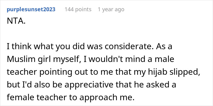 Muslim Student’s Headscarf Slips, Male Teacher Asks Female Colleague For Help, She Reports Him Muslim Student’s Headscarf Slips, Male Teacher Asks Female Colleague For Help, She Reports Him