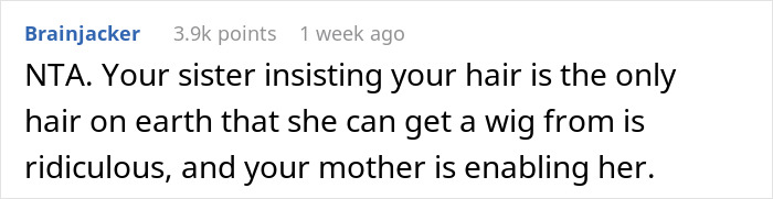Drama Unfolds As Daughter Refuses To Buzz Her Hair To Make Wig For Sis With Cancer, Mom Enraged Drama Unfolds As Daughter Refuses To Buzz Her Hair To Make Wig For Sis With Cancer, Mom Enraged