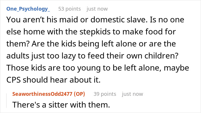Entitled Dad Demands Bio Son Start Cooking For His Stepchildren, Gets Livid As Mom Supports Kid Entitled Dad Demands Bio Son Start Cooking For His Stepchildren, Gets Livid As Mom Supports Kid