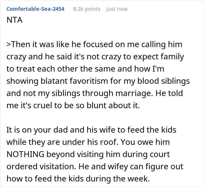 Entitled Dad Demands Bio Son Start Cooking For His Stepchildren, Gets Livid As Mom Supports Kid Entitled Dad Demands Bio Son Start Cooking For His Stepchildren, Gets Livid As Mom Supports Kid