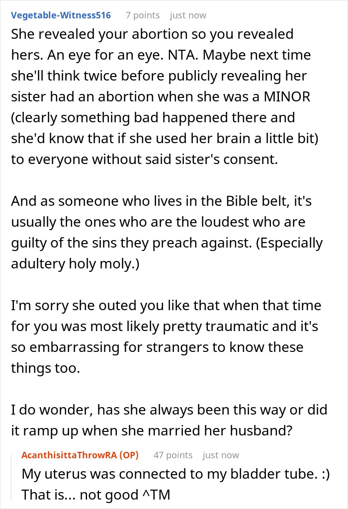 Sis Exposes Woman’s Secret Abortion To Her Pro-Life Husband After Constant Shaming, Takes Heat Sis Exposes Woman’s Secret Abortion To Her Pro-Life Husband After Constant Shaming, Takes Heat