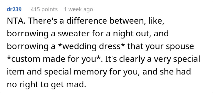 "Hide Your Dress, Please": Folks Shocked By Woman Demanding Sis Let Her Borrow Custom Wedding Dress "Hide Your Dress, Please": Folks Shocked By Woman Demanding Sis Let Her Borrow Custom Wedding Dress