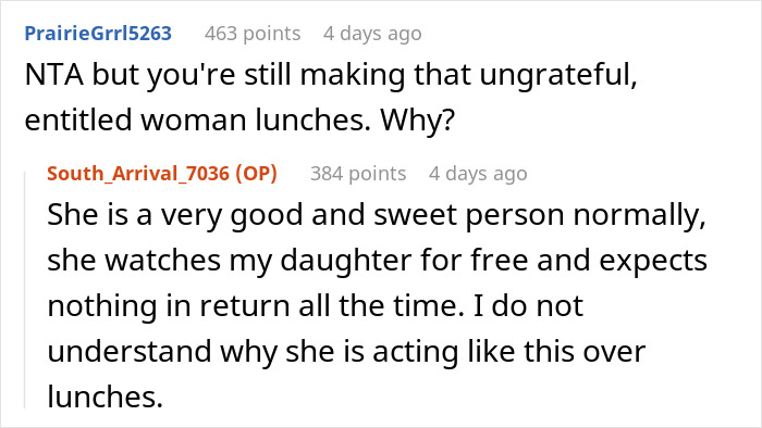 Woman Cooks For Her SIL Every Day, Gets Complaints About The Meals Being Too “Bourgeois” Woman Cooks For Her SIL Every Day, Gets Complaints About The Meals Being Too “Bourgeois”