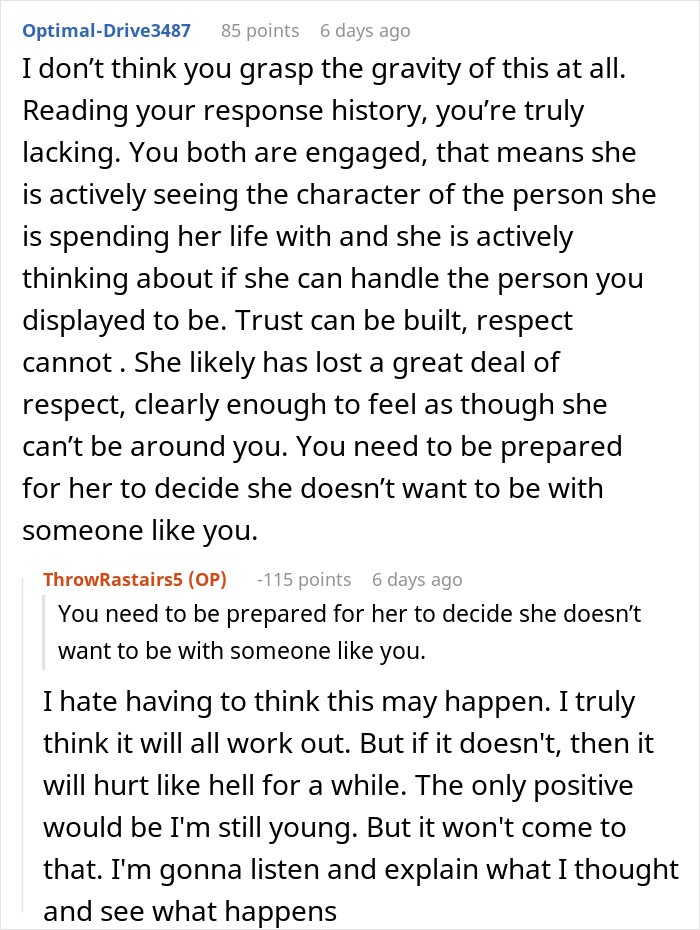 “I Just Kept Eating”: Nurse Confused Why Fiance Won’t Live With Him After He Ignores Emergency “I Just Kept Eating”: Nurse Confused Why Fiance Won’t Live With Him After He Ignores Emergency