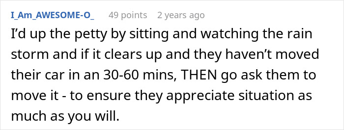 Neighbor Leaves Car Blocking Person’s Driveway, They Stand Back And Let Nature Take Revenge Neighbor Leaves Car Blocking Person’s Driveway, They Stand Back And Let Nature Take Revenge