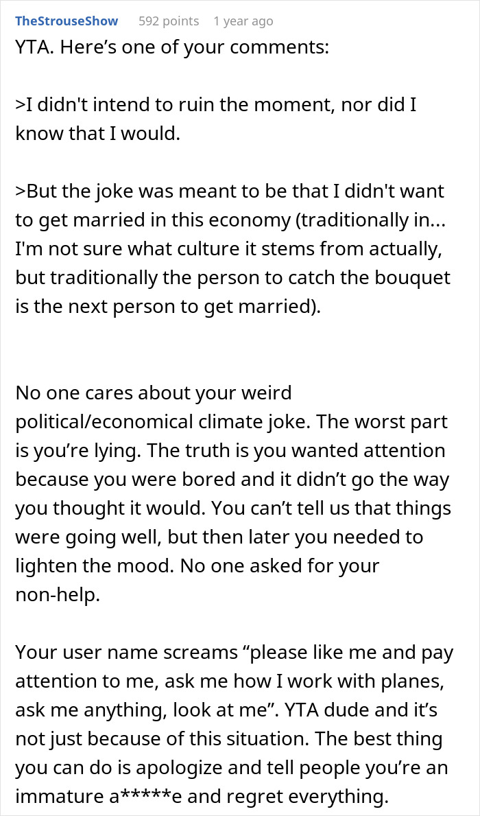 “Nobody Laughed”: Guy Leaves Wedding With His Tail Between His Legs After “Joke” Fails “Nobody Laughed”: Guy Leaves Wedding With His Tail Between His Legs After “Joke” Fails