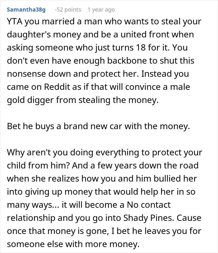 Man Sets Daughter Up For Life Before He Passes Away, Stepdad Threatens To Take It Away Man Sets Daughter Up For Life Before He Passes Away, Stepdad Threatens To Take It Away