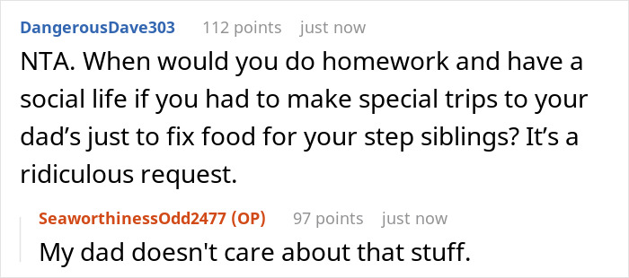 Entitled Dad Demands Bio Son Start Cooking For His Stepchildren, Gets Livid As Mom Supports Kid Entitled Dad Demands Bio Son Start Cooking For His Stepchildren, Gets Livid As Mom Supports Kid