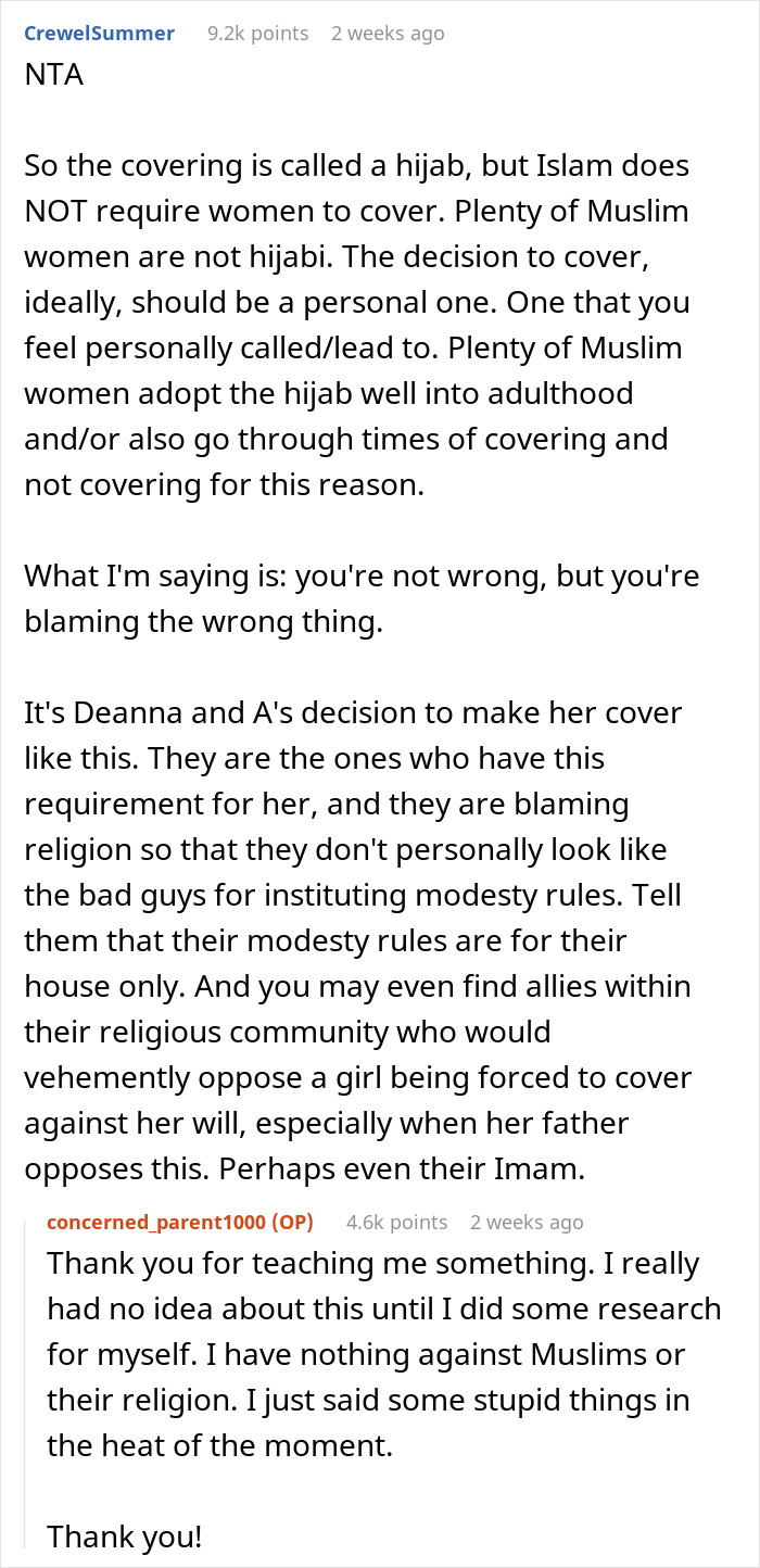 Girl Hates Wearing Hijab After Mom Suddenly Converts To Islam, Drama Ensues When Dad Finds Out Girl Hates Wearing Hijab After Mom Suddenly Converts To Islam, Drama Ensues When Dad Finds Out