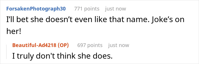 Woman’s Dream Baby Name Gets Lifted By SIL So She Just Picks Another One To SIL’s Rage And Dismay Woman’s Dream Baby Name Gets Lifted By SIL So She Just Picks Another One To SIL’s Rage And Dismay