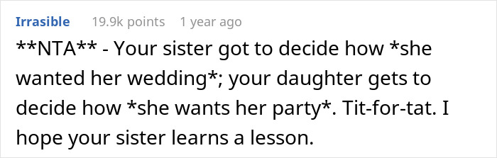 Niece Refuses To Invite Aunt To Her Birthday After Wedding Exclusion, Aunt Turns Passive-Aggressive Niece Refuses To Invite Aunt To Her Birthday After Wedding Exclusion, Aunt Turns Passive-Aggressive