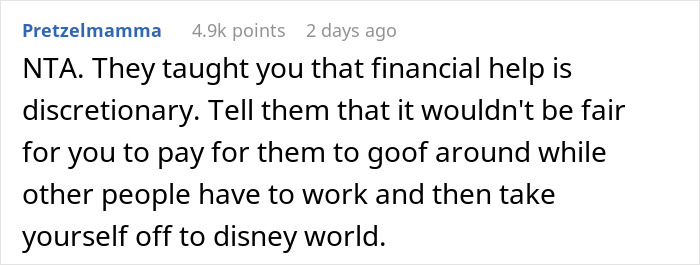 College Fund Wasted On Disney Trip Sparks Kid’s Quiet Rebellion, Parents Face It Years Later College Fund Wasted On Disney Trip Sparks Kid’s Quiet Rebellion, Parents Face It Years Later