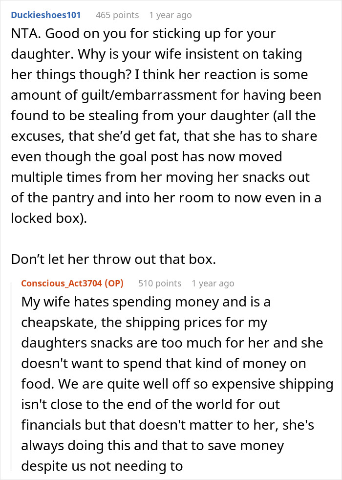 Daughter in Tears After Dad Buys Locked Storage Bin To Protect Her Snacks From Cousins Daughter in Tears After Dad Buys Locked Storage Bin To Protect Her Snacks From Cousins