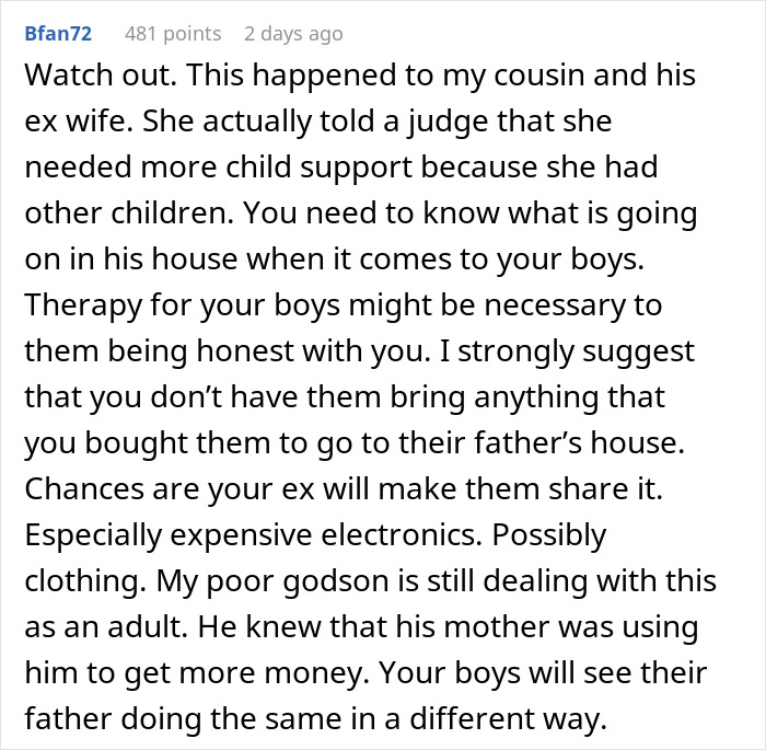 “AITA For Reminding My Ex I’m Only Responsible For Our Children And Not All Of His Kids?” “AITA For Reminding My Ex I’m Only Responsible For Our Children And Not All Of His Kids?”