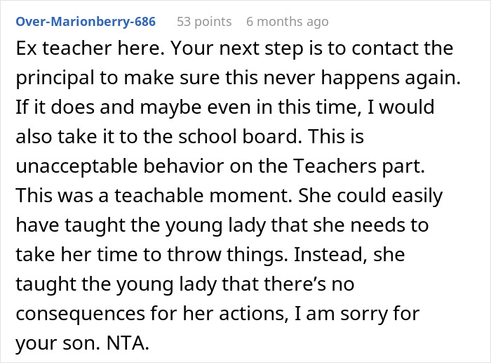Teacher Forces Boy To Give Up $80 Worth Of Throws To Wasteful Classmate, Mom Retaliates Teacher Forces Boy To Give Up $80 Worth Of Throws To Wasteful Classmate, Mom Retaliates