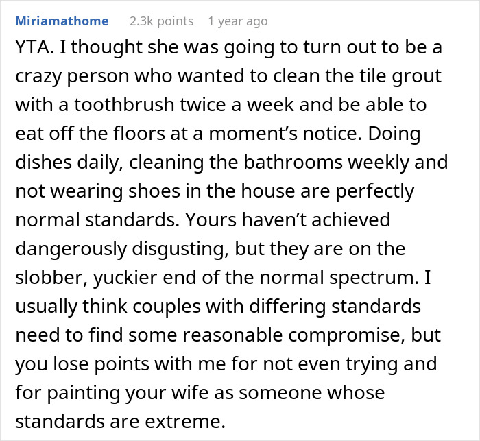 “She Packed A Bag”: Man Blows Off Wife’s Cleaning Demands, She Finally Loses It “She Packed A Bag”: Man Blows Off Wife’s Cleaning Demands, She Finally Loses It
