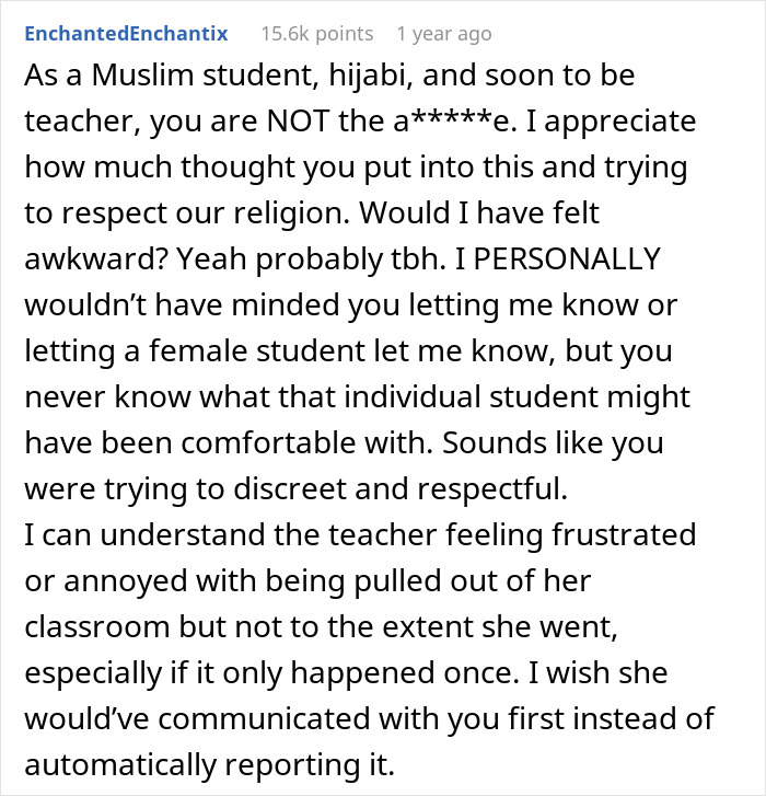 Muslim Student’s Headscarf Slips, Male Teacher Asks Female Colleague For Help, She Reports Him Muslim Student’s Headscarf Slips, Male Teacher Asks Female Colleague For Help, She Reports Him