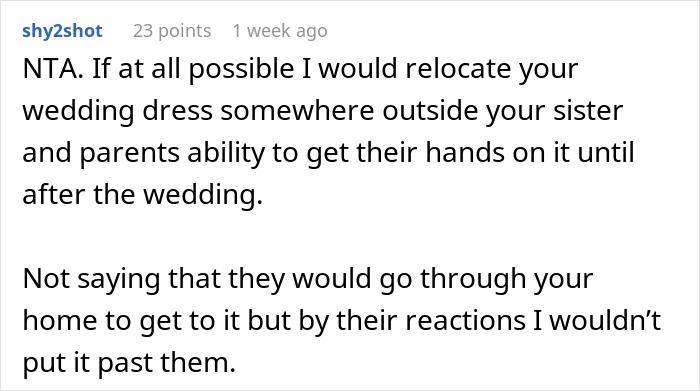 "Hide Your Dress, Please": Folks Shocked By Woman Demanding Sis Let Her Borrow Custom Wedding Dress "Hide Your Dress, Please": Folks Shocked By Woman Demanding Sis Let Her Borrow Custom Wedding Dress