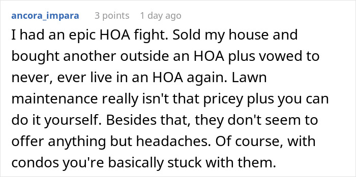 Woman Buys All Domains Of Unit Before Moving Out As Petty Revenge On HOA: “Kick Dirt, Or Pay Me” Woman Buys All Domains Of Unit Before Moving Out As Petty Revenge On HOA: “Kick Dirt, Or Pay Me”